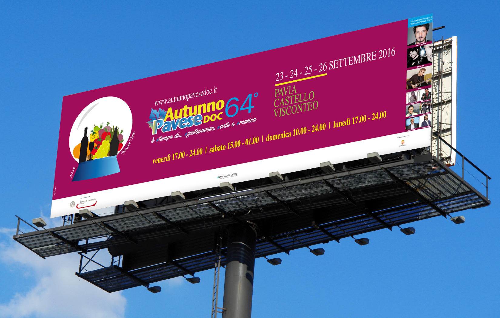 Manifesto di Autunno Pavese DOC 2016 progettato da ZioKiz