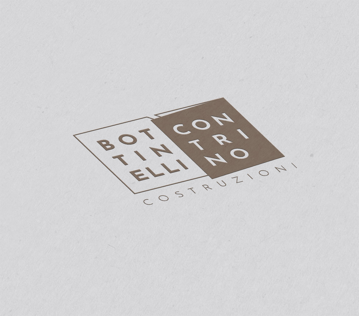 Logo disegnato per BottinelliContrino, impresa di costruzioni milanese