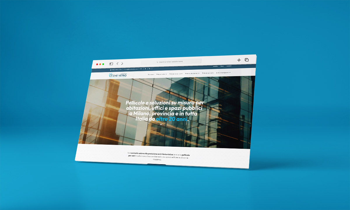 Sito web di lead generation Piuchevetro / Easyglass